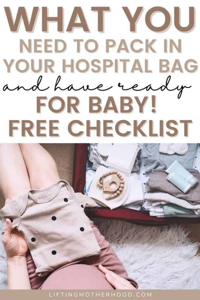 Baby Checklists: Hospital Bag Checklist - unOriginal Mom