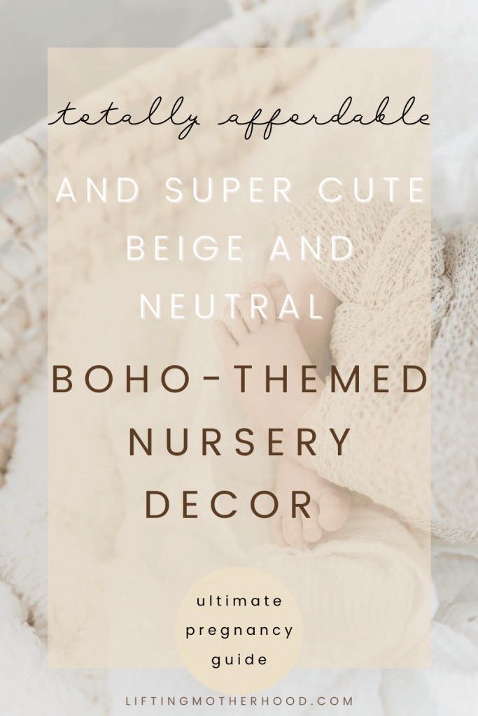 boho themed nursery decor pin