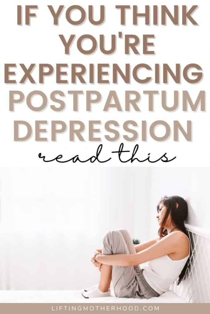 pinterest pin postpartum depression story blog