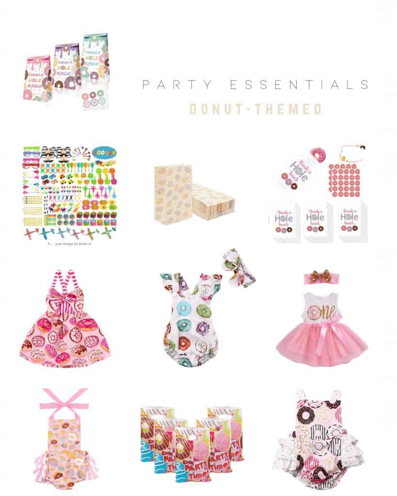 amazon donut themed party essentials