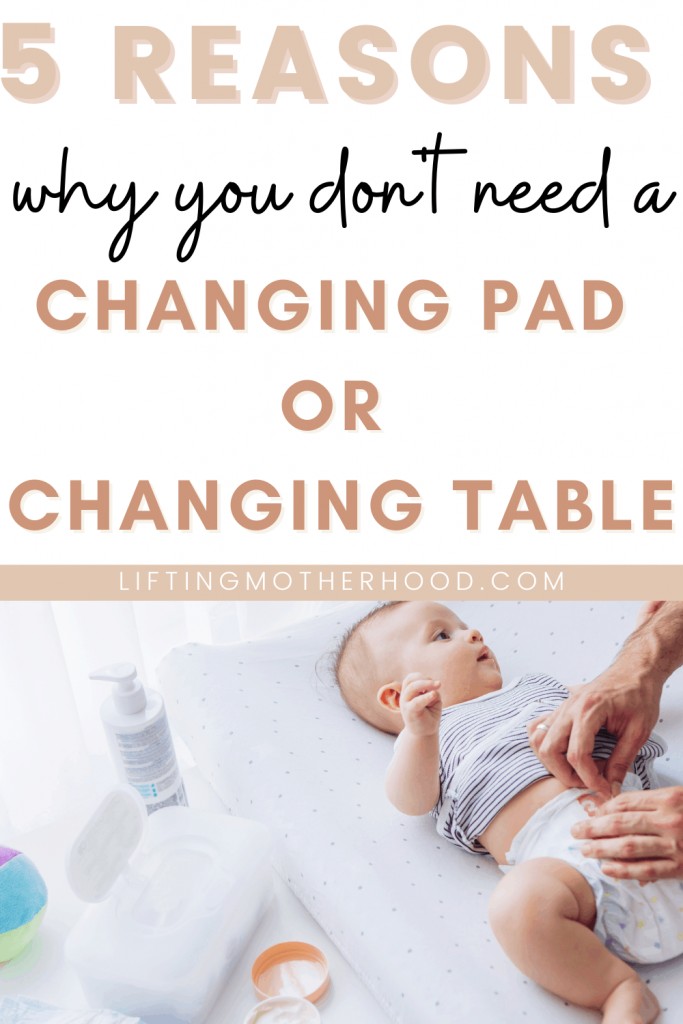 pinterest pin why you dont need a changing pad