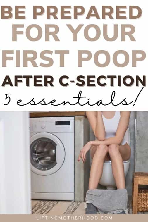 first poop after c section blog